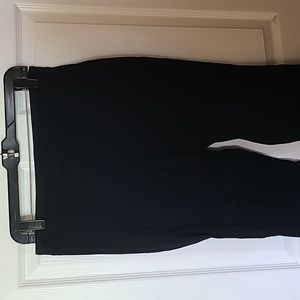 Inc pull on black lace Capris pants